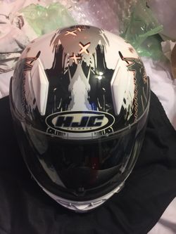 Hjc youth L motorcycle helmet like new no scratches