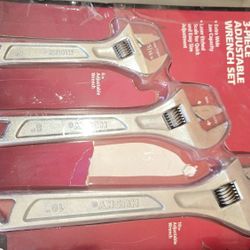 Crescent Wrench Set And 8 Piece Wrench Set