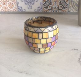 Small votive candle holder