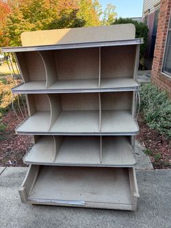 Multi divided shelf particle board and aluminum