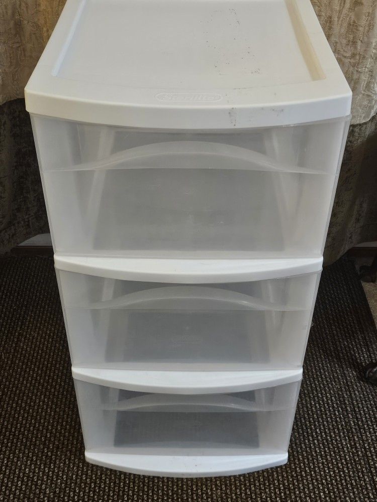 Superb Steralite Three Drawer Storage Bin