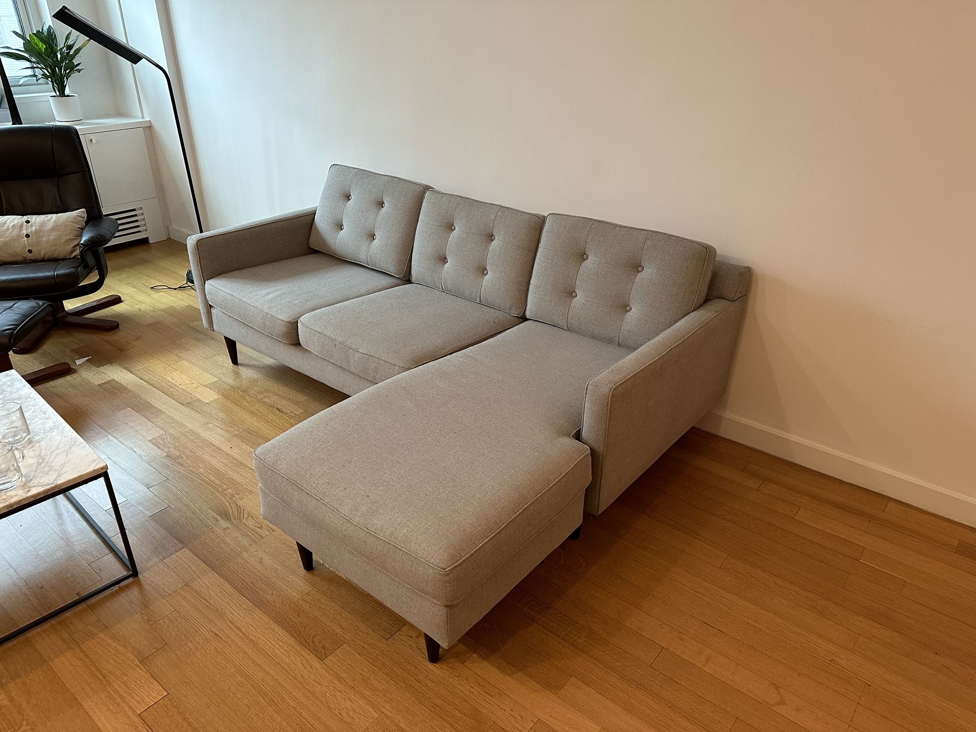 West Elm Drake Mid-Century Flip Sectional Couch