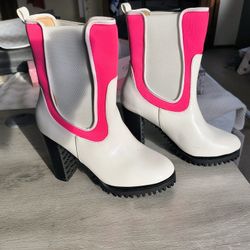Penny Loves Kenny Platform Pink Boots Size 6 1/2