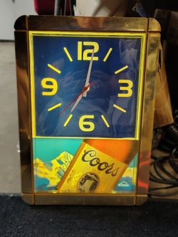 Coors Beer clock