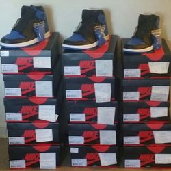 Jordan 1 Royals. Full size run available.