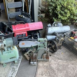 Tools. Vices. Compressors. Motors. Air Tanks. Selling Everything 