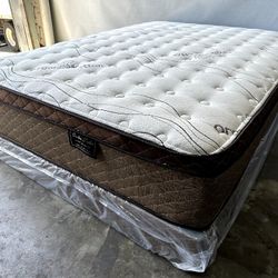 King Organic Cloud Edition Europillow Top 12inch Matres Andboxspring!!