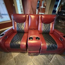 Light Up Leather Sofa