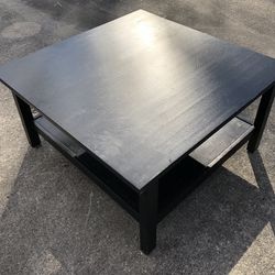 low profile wood square coffee table