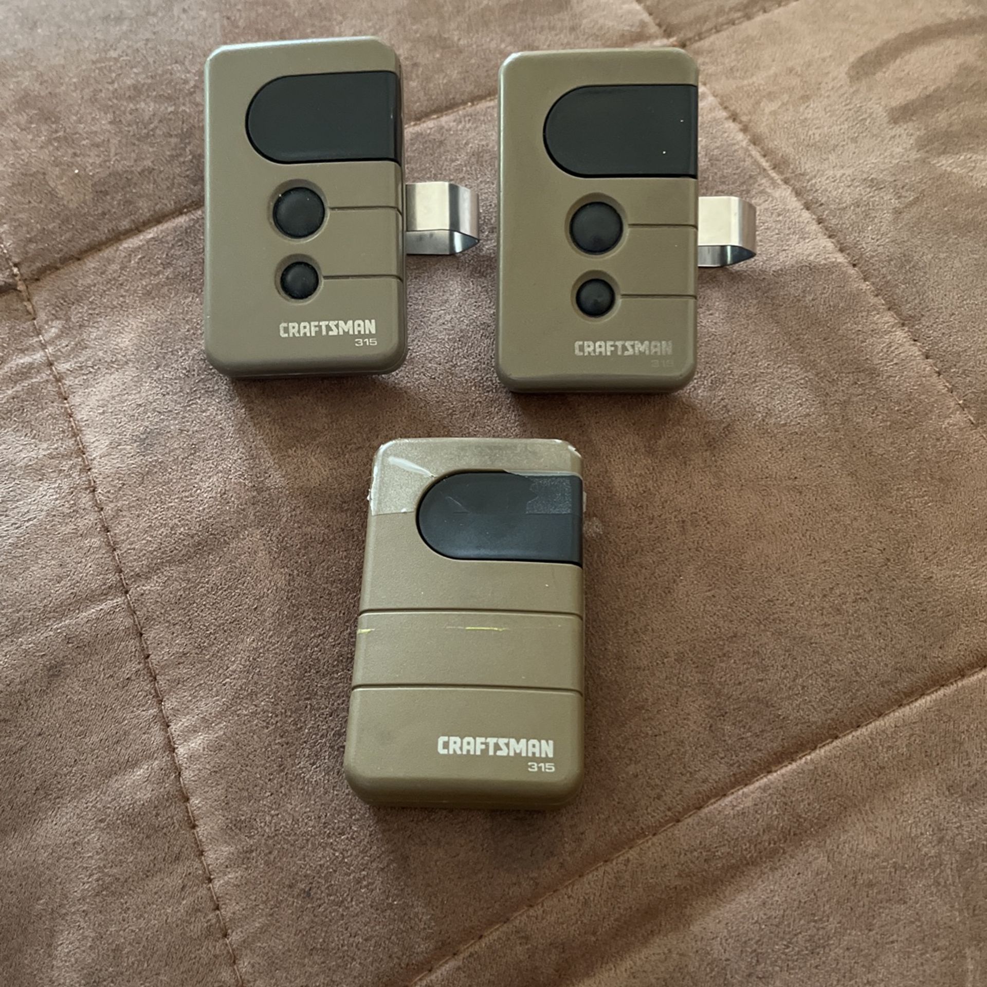 Three Garage Door Openers $60