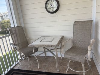 2 swivel chairs and table FREE