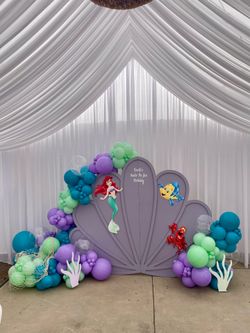 The little mermaid balloon set up new