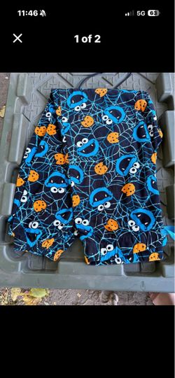 Halloween Cookie Monster pj pants