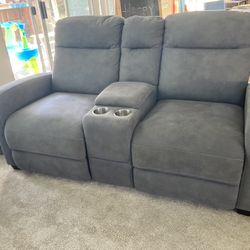 Living Spaces Power Recline Couches  (2)