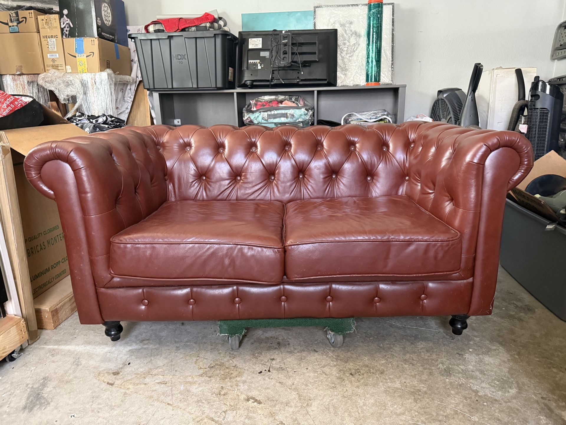 Leather couch