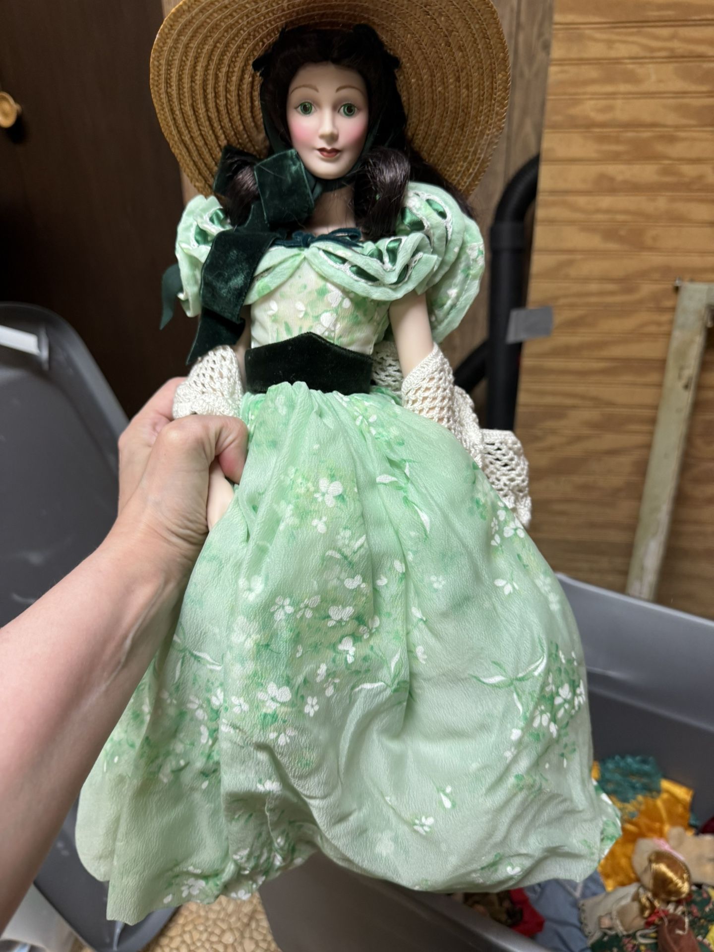 Franklin Mint Scarlett O Hara, Melanie, Belle And Bonnie blue