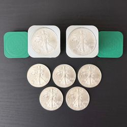 2008 “American Silver Eagles” Uncirculated 1 Oz .999 Fine Silver Bullion BU! 🔰