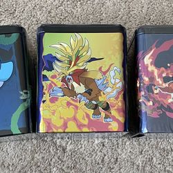 Pokemon cards Stacking Tins 2025 Q1 -Set of 3- SURGING SPARKS HTF