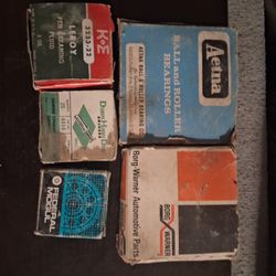 vintage lot of car parts 