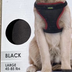 NEW Mod Dog Pet Safety Car Harness with Heavy Duty Straps Black and Red Large 45-85 lbs