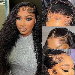 Deep Wave Lace Front Wigs(brand new)(20inch)