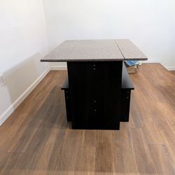 Folding dining table
