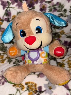 Learning plush puppy toy