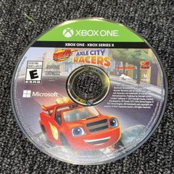 Microsoft Xbox One Series X/S Nickelodeon Axle City Racers Video Game Rated E 