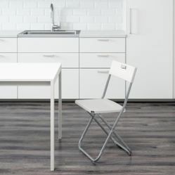 Ikea Fold Up Chair With Cushion (set Of 4)