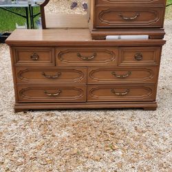 MCM Dresser Mirror Night Stand