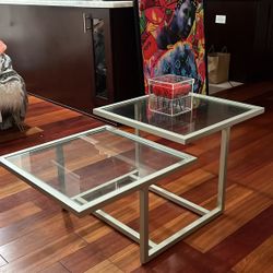 Glass Contemporary Coffee Table 