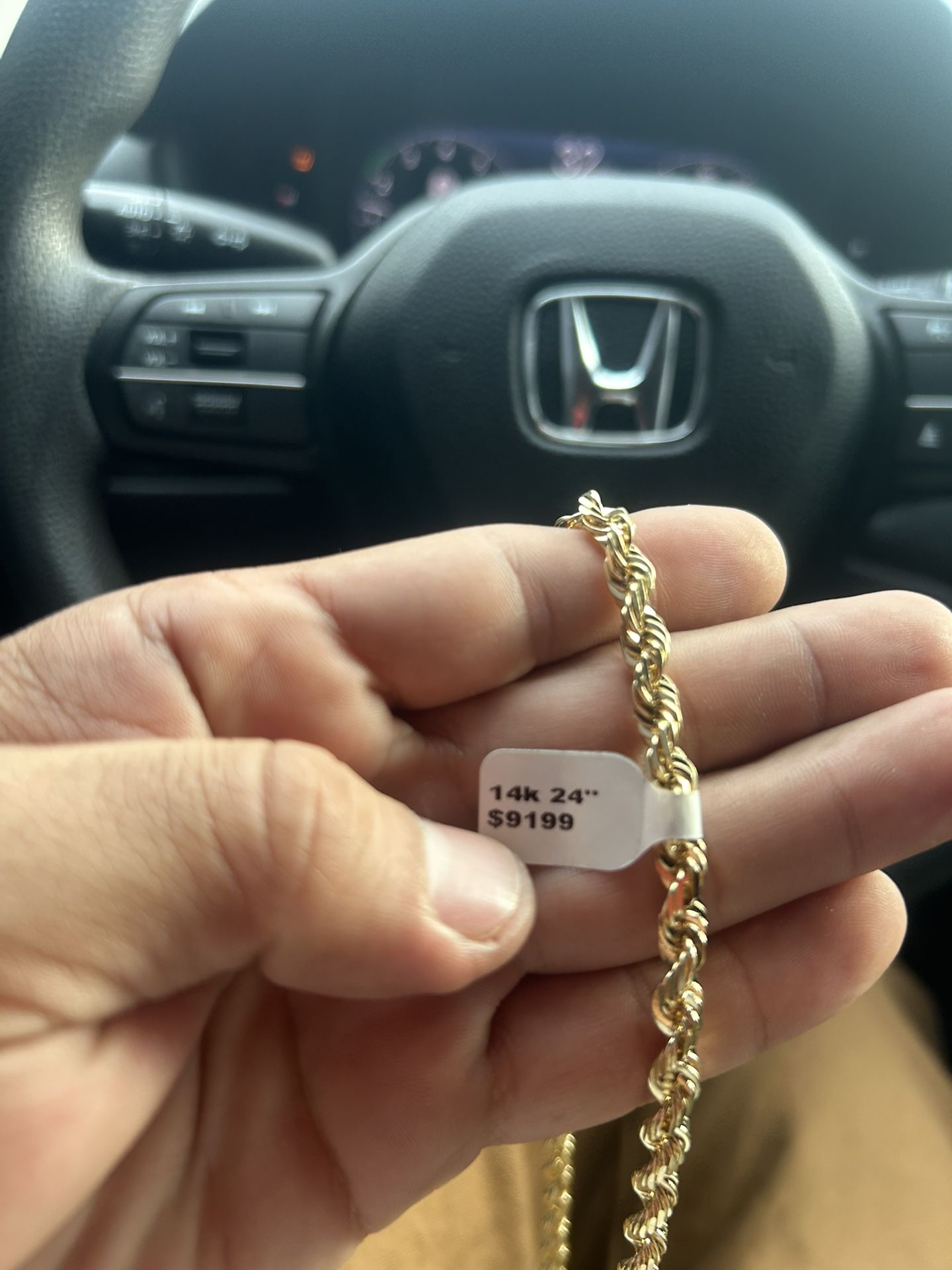 Brand New Rope Chain 61 Grams With Recipet