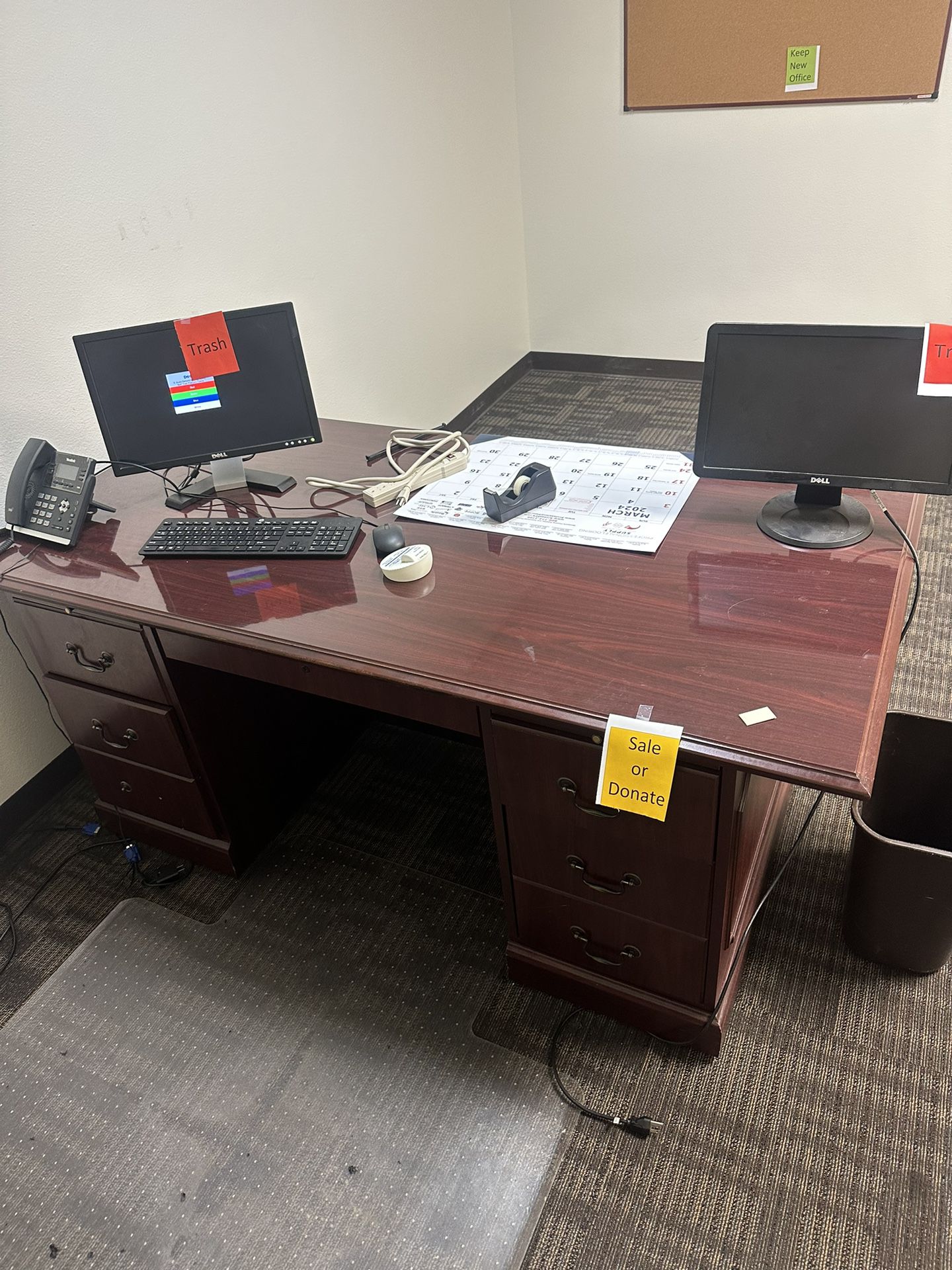 2 Piece Office Desk 