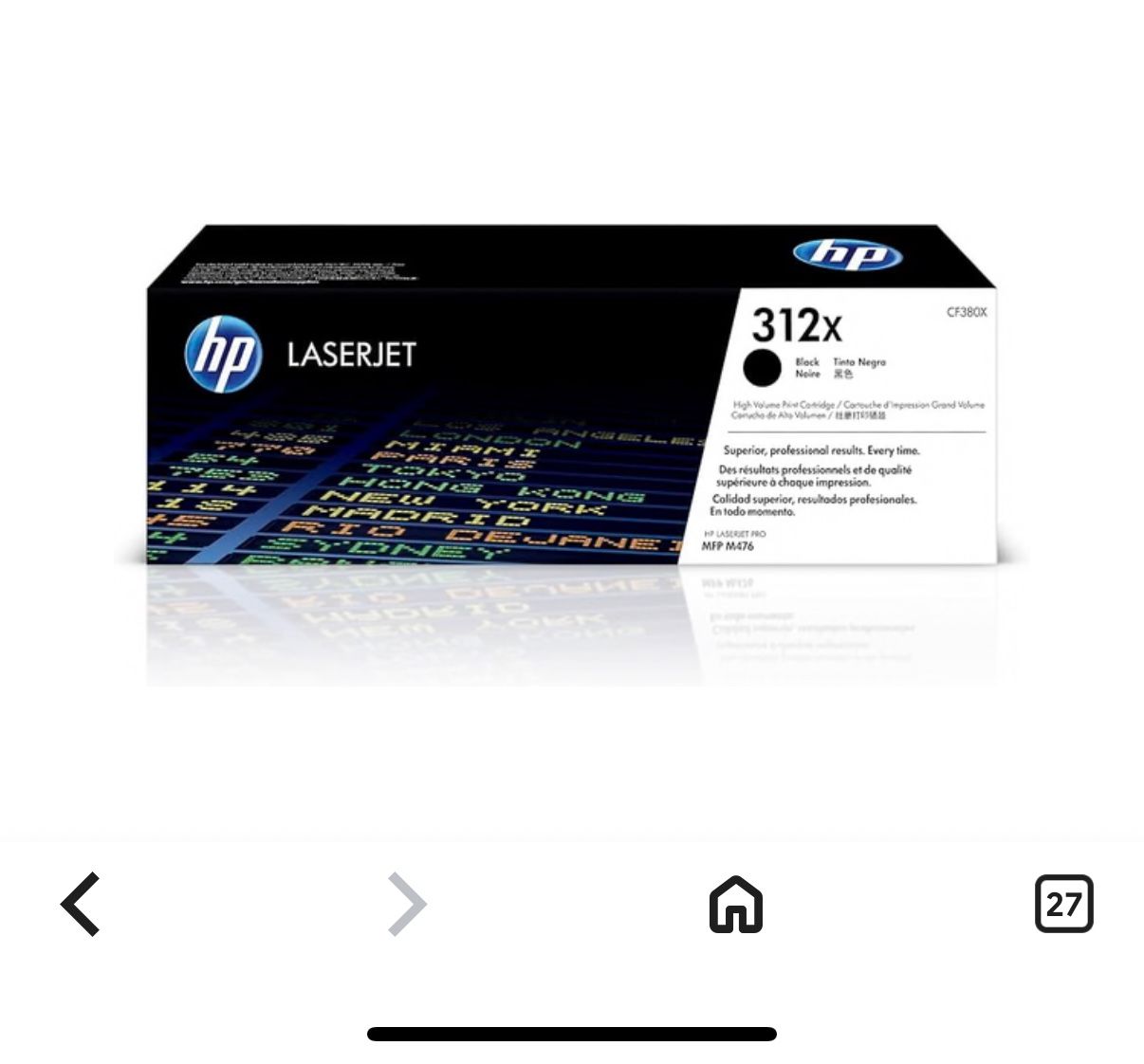 Hp 312x Ink Cartridges Brand New