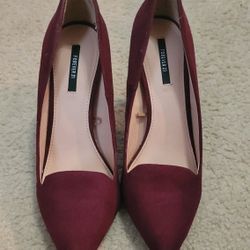 Burgundy Heels Women's Size 6.5 