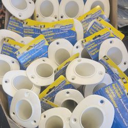 22 Flush Mount Rod Holder (Bulk) ( White ) 