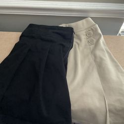 Girls Skirts, Khaki And Black, Size 16