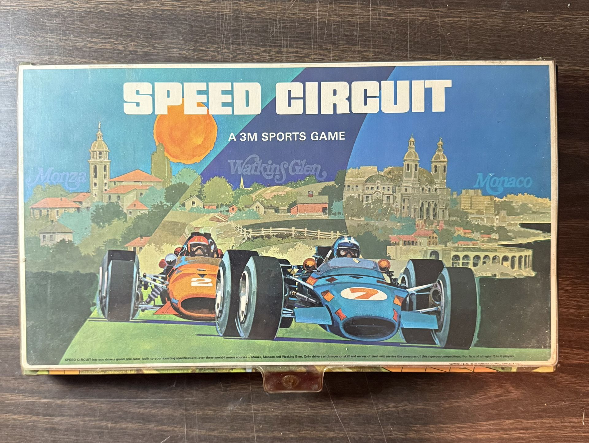 1971 Vintage Speed Circuit 3M Sports Game Complete Watkins Glen Auto Racing