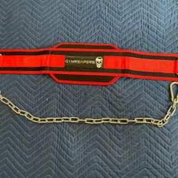 Weightlifting Dip Belt W/chain