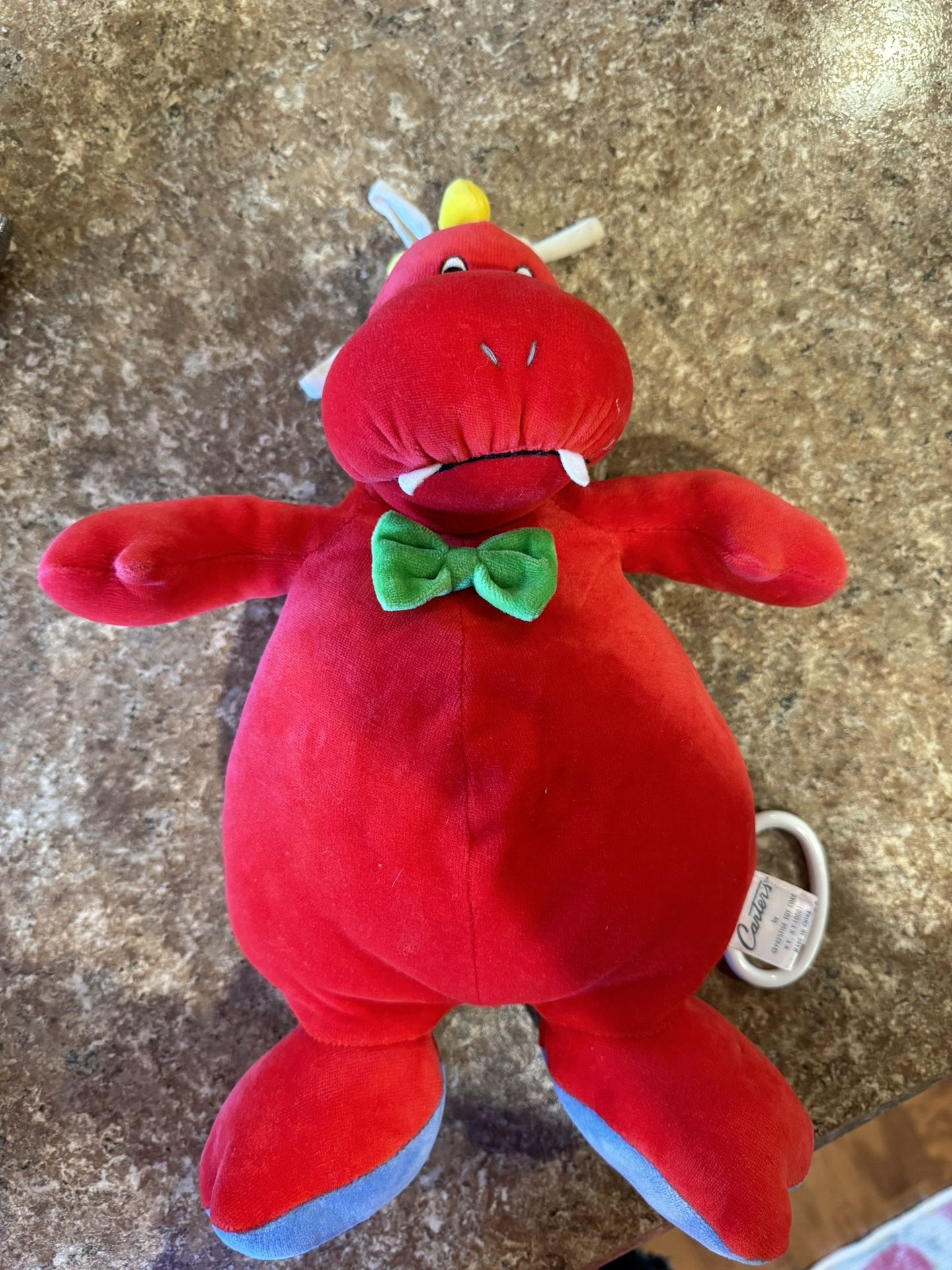 Vintage carters prestige dinosaur plush crib Toy Shipping Avaialbe