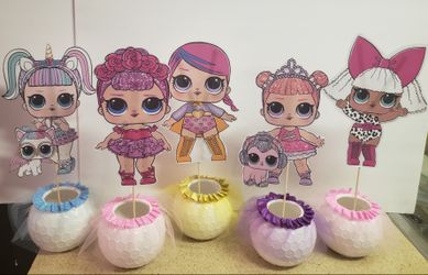 LOL DOLL CENTERPIECES. $9.50 each.