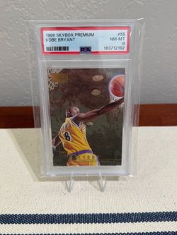 KOBE BRYANT ROOKIE CARD RC – 1996 SkyBox Premium #55 PSA 8