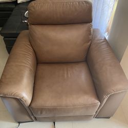 Leather Electric Recliner- like new