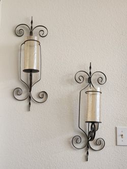 Glass sconce