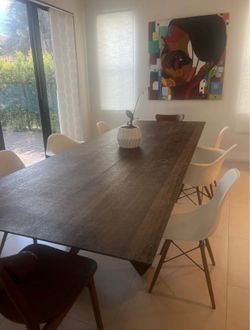Italian wood 8 seats table