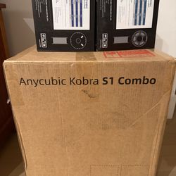 Anycubic Kobra S1 Combo 3D Printer + 4 Premium PLA Filament Bundle - Brand New Sealed