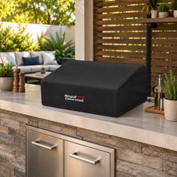 Royal Gourmet 24-Inch Outdoor Tabletop Griddle Cover - Water-Resistant Oxford Polyester, UV & Weather Protection, Black (CR1301)