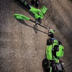 Greenworks 48v Mower, Blower, String Trimmer,Drill, Charger