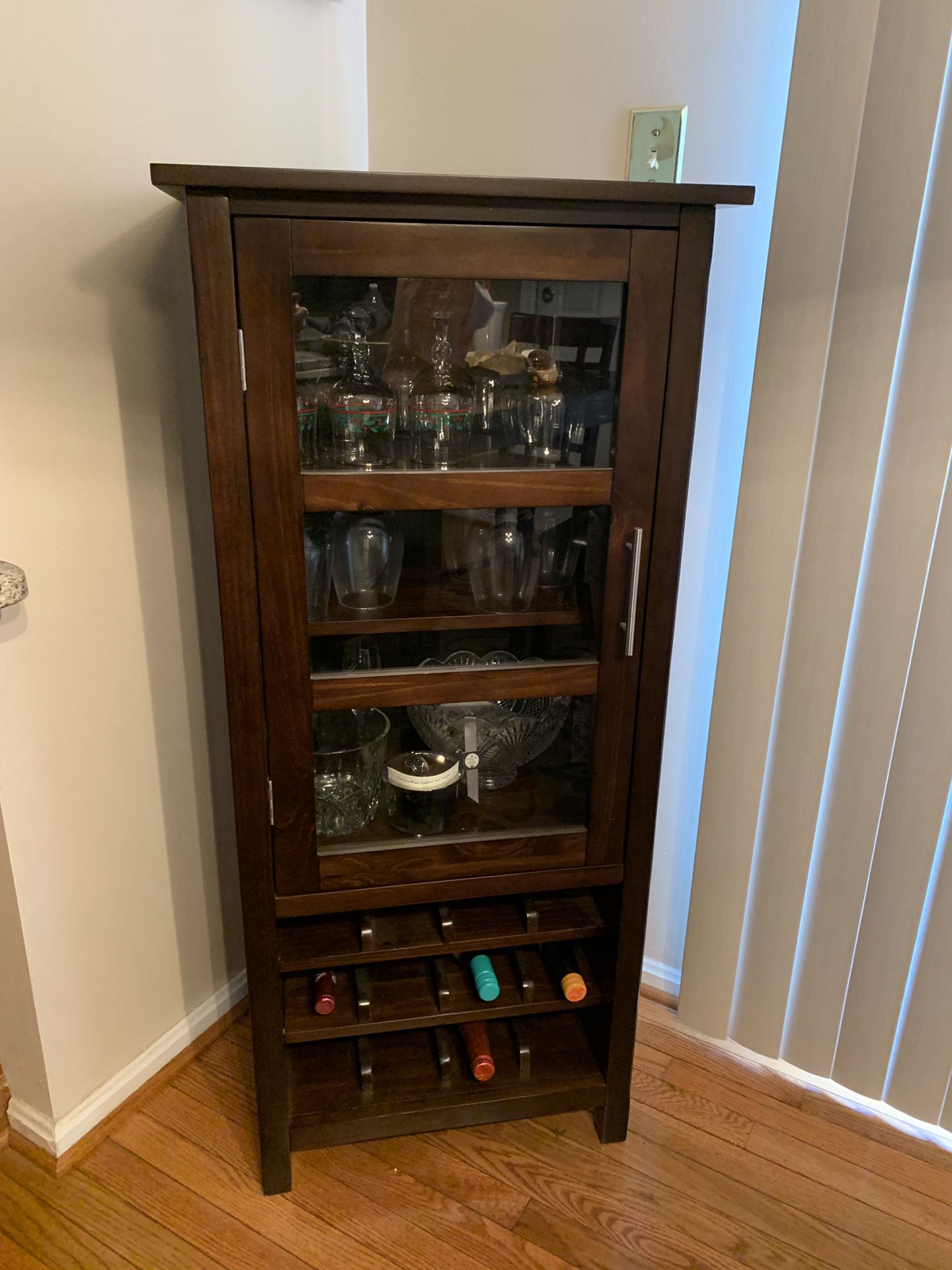 Espresso Wine Cabinet