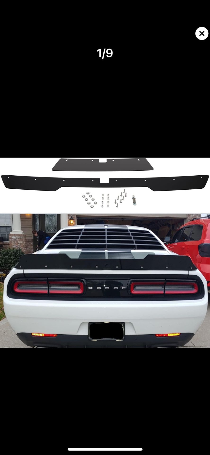 Rear WickerBill Spoiler Fits for Dodge Challenger 2015-2022 2023 SRT RT Hellcat